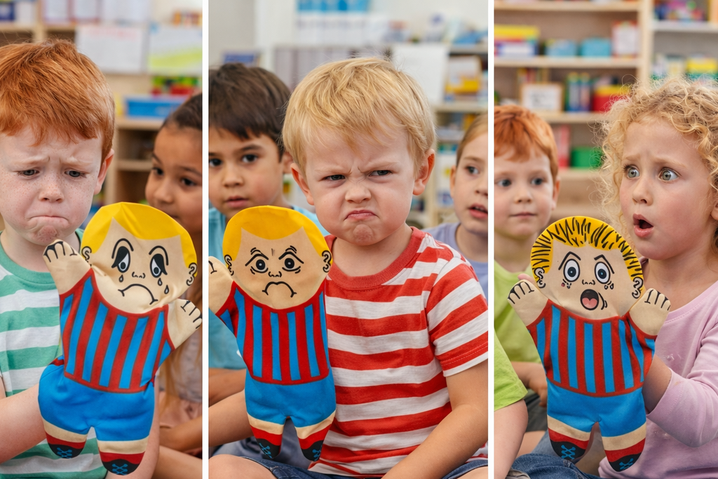 5 Feelings Hand Puppets
