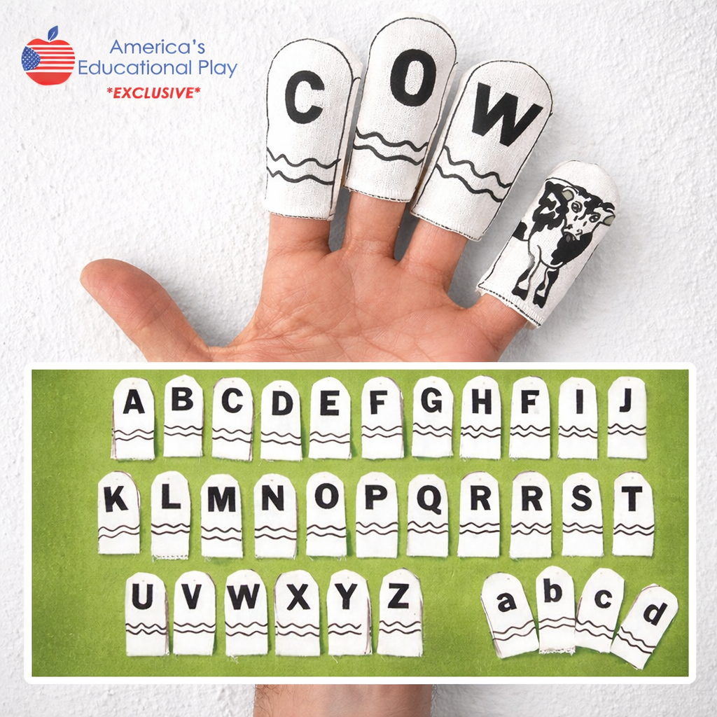 Finger Puppet Using Number Alphabet & Number Finger Puppets - Set of 36 – America's Play