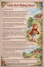 "LITTLE RED RIDDING HOOD" + STORY - Set of 4 finger puppets
