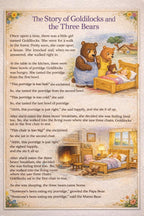 "GOLDILOCKS AND THE THREE LITTLE BEARS" + STORY - Set of 4 finger puppets